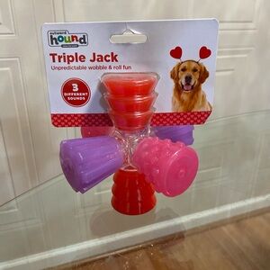 Outward Hound TRIPLE JACK Unpredictable Bounce Wobble Dog Toy NIP